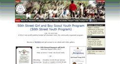 Desktop Screenshot of 50thstreetgirlandboyscoutyouthprogram.com